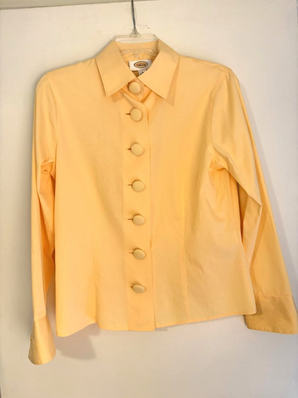 Butter Yellow - Talbots - Button Front - Long Sleeve Blouse / Top - Size 8